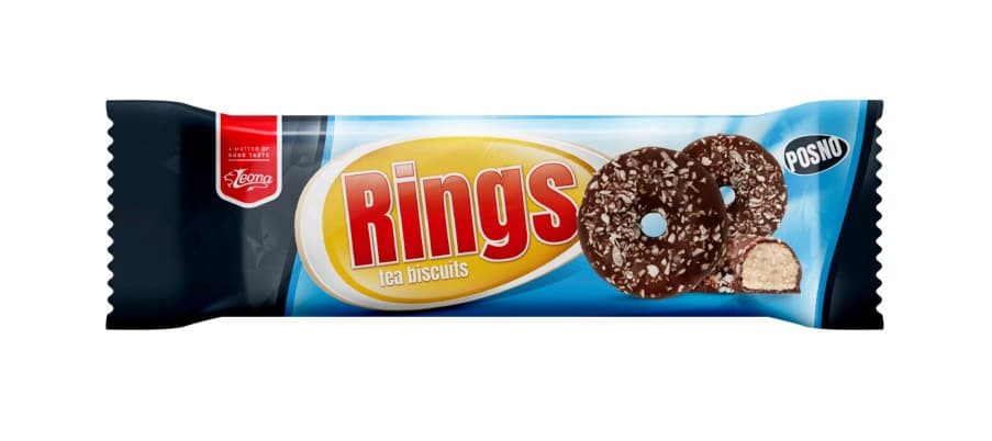 Rings with Cocoa Coating and Coconut